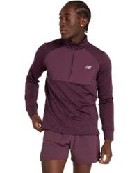 New Balance - Athletics Heat Grid 1/2 Zip - Lyst