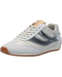 Vince - S Oasis Runner-w Lace Up Fashion Sneaker Off White/silver/chalk White 7 M - Lyst