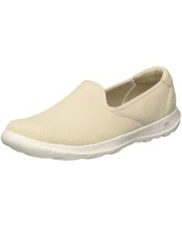skechers women's go walk lite glam loafer flat