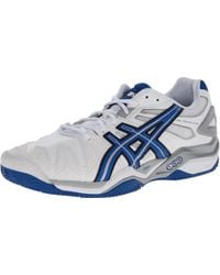 Asics - Gel-resolution 5 Clay Court Tennis Shoe,white/royal Blue/lightning,13 M Us - Lyst