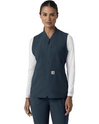 Carhartt - Scrubs C82510 Force® Cross-flex Lightweight Scrub Vest X-large Navy - Lyst
