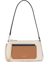 Kate Spade - Ava Colorblocked Pebbled Leather 2 In 1 Pochette - Lyst
