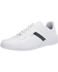 lacoste white and green sneakers