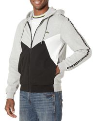 Lacoste - Mens Long Sleeve Full Zip With Sleeve Taping Sweatshirt - Lyst