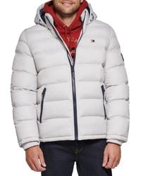 Tommy Hilfiger - Hooded Puffer Jacket - Lyst