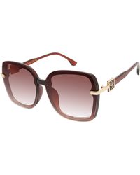 Jessica Simpson J6112 Oversized Square Sunglasses With 100% Uv Protection. Glam Gifts For Her - Black