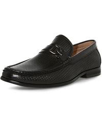 Steve Madden - Chivan Black Leather 7 D - Lyst