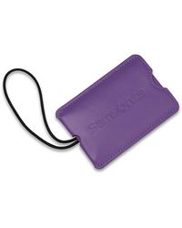 Samsonite Vinyl 2-pack Rectangle Luggage Id Tags - Purple