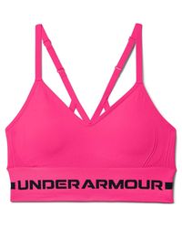 Under Armour - S Low Impact Sports Bra Pink M - Lyst