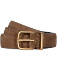 Vince - S 1 Inch Suede Fe Belt With Metal Loop - Lyst