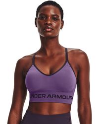 Under Armour - Seamless Low Long Bra, - Lyst