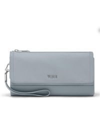 Tumi - Premium Travel Wallet - Removable Leather Wristlet Strap - Halogen - Lyst