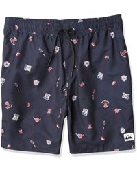 Quiksilver Boys Little Tropical Brush Volley 14 Boardshort Swim Trunk