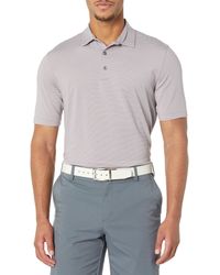 Greg Norman - Collection Ml75 Stretch Landscape Polo Grey - Lyst