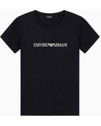 Emporio Armani - Everyday Cotton Short Sleeve Crew Neck Shirt - Lyst