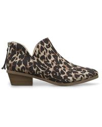 Kenneth Cole - Side Way Low Heel Ankle Bootie - Lyst