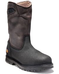 Timberland - Powerwelt Pull-on Steel Safety Toe Farm Ranch Work Boot - Lyst