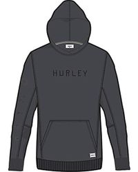 Hurley Mens Atlas Lightweight Graphic Pullover Fleece Hoodie