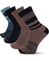 Merrell - Cushioned Midweight Crew Socks-4 Pair Pack- Moisture Agement And - Lyst