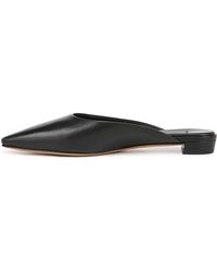 Vince - Ana Leather Slip On Pointed Toe Mule Black Leather 5 M - Lyst
