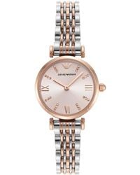 Emporio Armani - Two-hand Stainless Steel Watch - Lyst