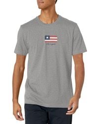 Life Is Good. - Standard Vintage Crusher Graphic T-shirt Three Stripe American Flag - Lyst