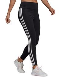 adidas - High Rise 3-stripe 7/8 Tights - Lyst