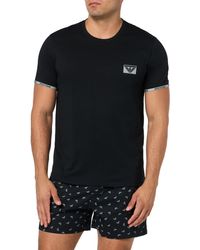 Emporio Armani - Piping Logoband T-shirt - Lyst