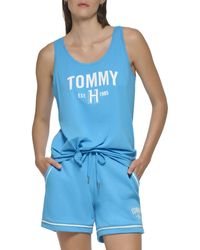 Tommy Hilfiger - Printed Graphic On Chest Casual Basic Tank - Lyst
