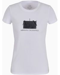 Emporio Armani - A | X Armani Exchange Armani Exchange A|x Sparkle Logo T-shirt - Lyst