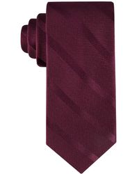 Tommy Hilfiger - Classic Solid Textured Stripe Tie Necktie - Lyst