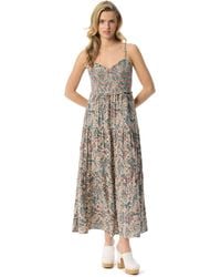 Jessica Simpson - Bronte Sweetheart Neck Empire Waist 3-tiered Maxi Dress Standard - Lyst
