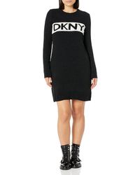 DKNY - Womens Sweater Dress - Lyst