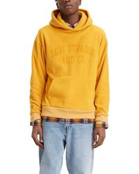 mustard levis hoodie