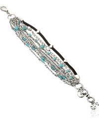 Lucky Brand - Mini Lucky Layer Turquoise Bracelet - Lyst