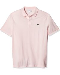 Lacoste - Mens Short Sleeve Slim Fit Pique Polo Shirt - Lyst