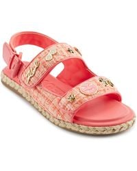 Karl Lagerfeld - Paris Cushioned Insole Everyday Charlay-ankle Strappy Sandal Flat - Lyst