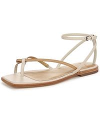 Vince - S Ali Sandal Light Sable/moonlight Leather 8 M - Lyst