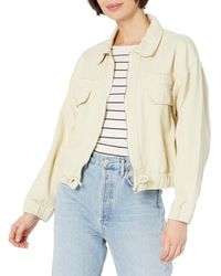 Kendall + Kylie - Kendall + Kylie Zip Up Double Pocket Cropped Jacket - Lyst