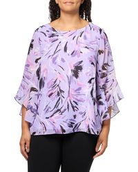 Kasper - Plus Size Ruffle Sleeve Blouse - Lyst