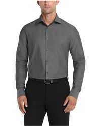 Calvin Klein - Dress Shirt Regular Fit Modern Pincord Carbon - Lyst