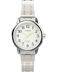 Timex - Two-tone Expansion Band White Dial Silver-tone - Lyst