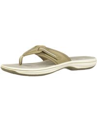 clarks collection flip flops
