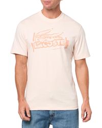 Lacoste - Classic Fit Stamp Graphic T-shirt - Lyst
