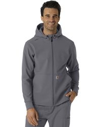 Carhartt - Men's Bonded Fleece Hoodie - Pewter, Xl - Lyst