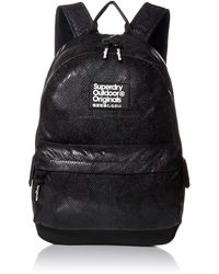 superdry black glitter backpack