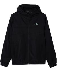 Lacoste - Full Zip Up Jacket With Hood - Lyst
