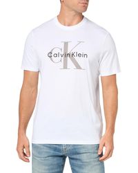 Calvin Klein - Graphic Tees Brilliant White - Lyst