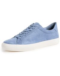 Vince - S Fulton Leather Sneakers Surf Blue Suede 8.5 M - Lyst