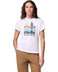 Columbia - S Ruby Springs Graphic Fitted Short Sleeve - Lyst